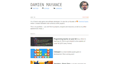 Desktop Screenshot of dmayance.com