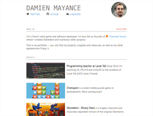 Tablet Screenshot of dmayance.com